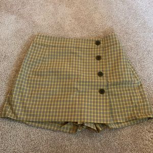 Sunday best button down plaid skort size 2